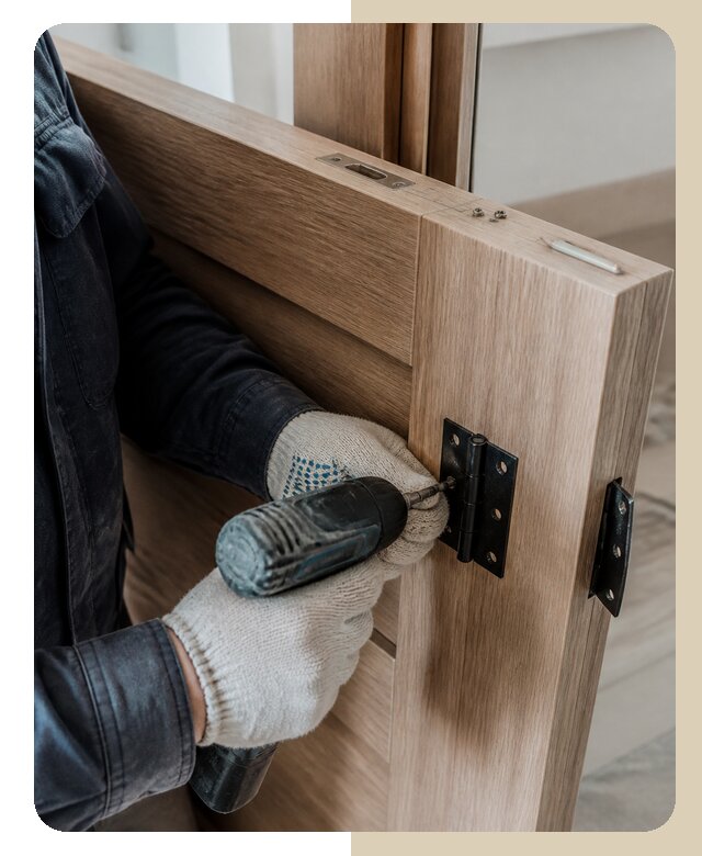 Установка накладных петель в Полевской от 821 р. | Дверной